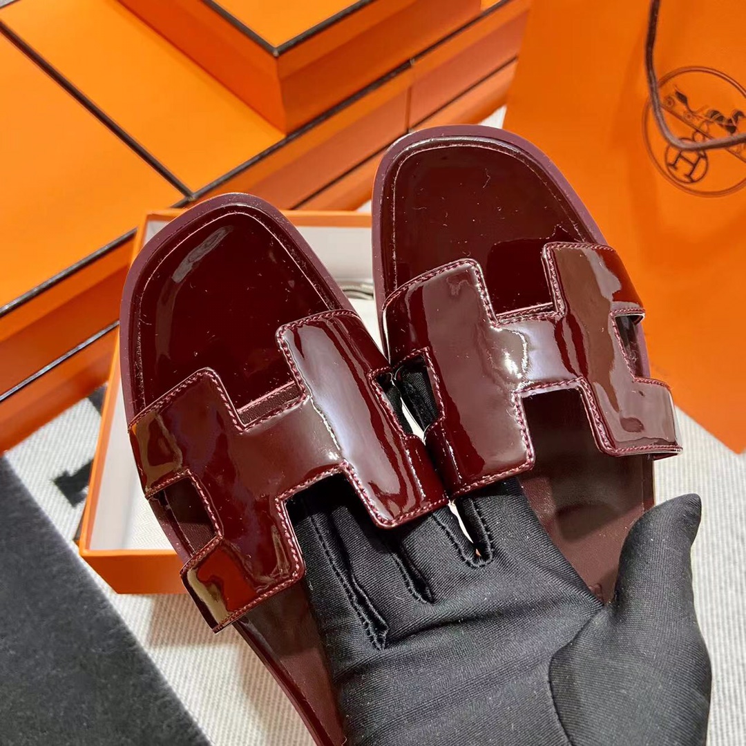 에르메스 올수공 오란 슬리퍼 샌들 페이던트 32